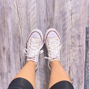 Converse all star low white